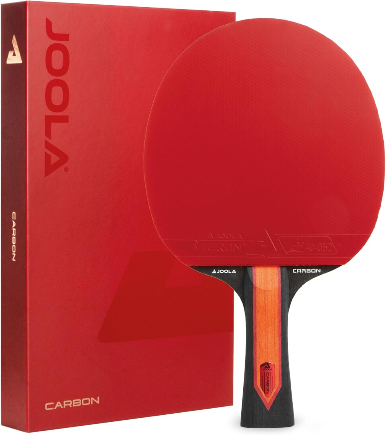 Raquette de tennis de table RED Carbon X - Raquette de tennis de table haut de gamme avec revêtements Micron+ et éponge Cloudblast