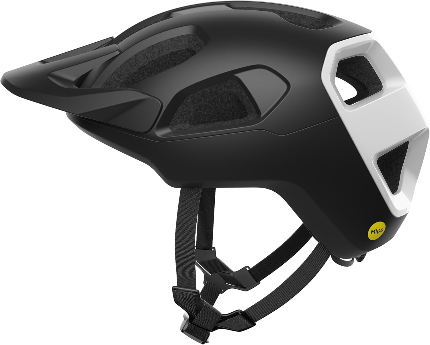 Cularis Casque de vélo - Casque de VTT léger et Bien ventilé avec Protection MIPS, Zones de Protection étendues à l'arrière de la tête, Boucle Fidlock Uranium Black Matt/Hydrogen White M (55-58cm)