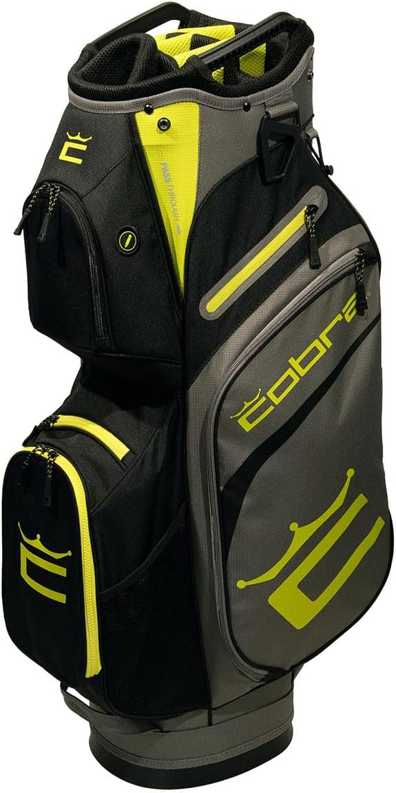 Cobra Sac de golf Signature – Sac de golf léger avec séparateurs de club, pleine longueur et poches zippées – Rangement pratique