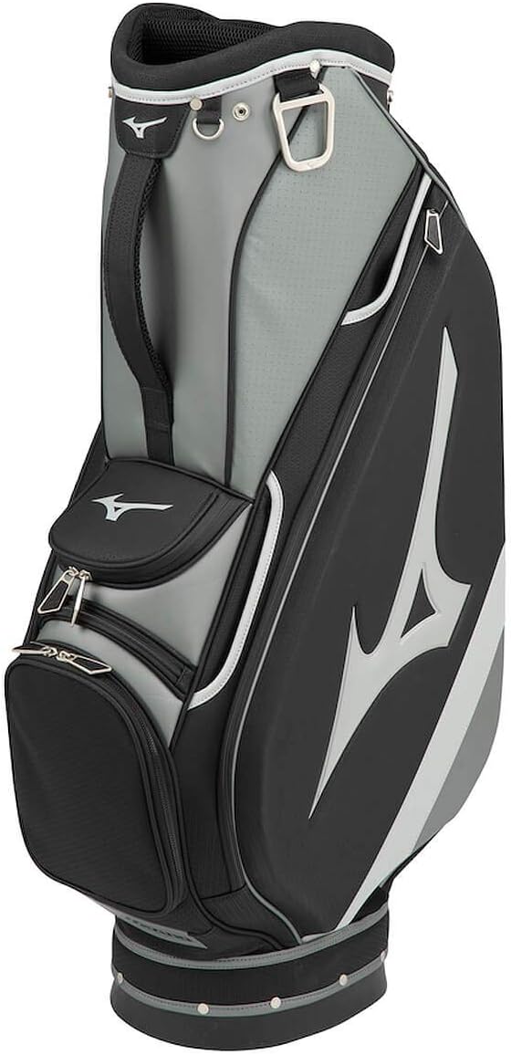 Mizuno Sac de golf unisexe Tour 6 poches 8 poches noir/gris