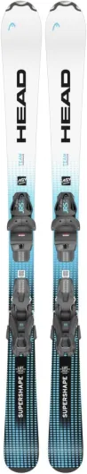 Pack Ski Supershape Team Easy + Fixations JRS 4.5 Gw Ca Garçon - Taille 77 - Blanc
