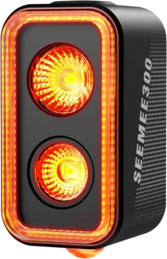 Feu arrière de vélo SEEMEE 300, 300 lumens, 5 Modes Nuit et Jour, capteur de freinage Intelligent, étanche IPX6, Rechargeable par USB-C, pour la Conduite de Nuit