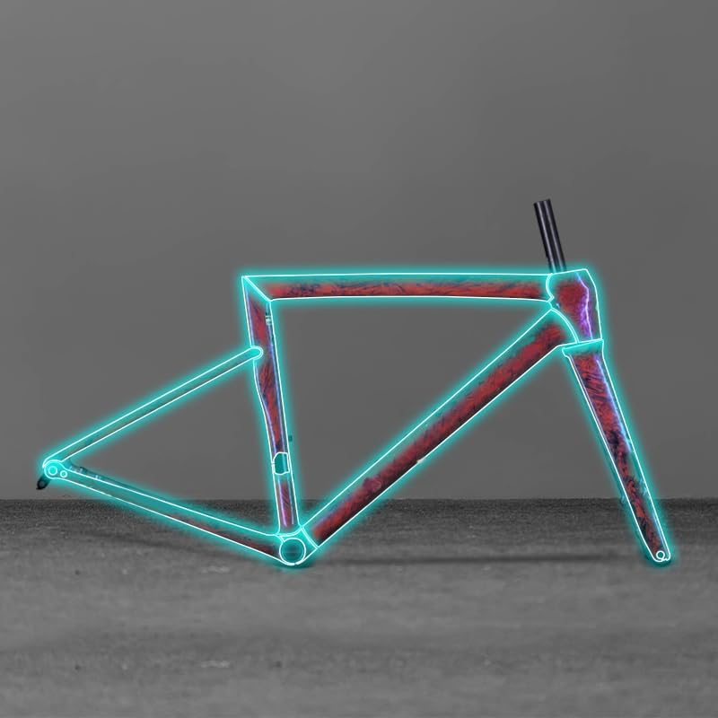 For Specialized Tarmac SL8 Vélo de route – Autocollant de protection étanche pour cadre de voiture, accessoires de vélo, protection aérotransparente, ajustement personnalisé (7,5 mm mat, TPU, taille Mat 7,5 mm TPU Size 52