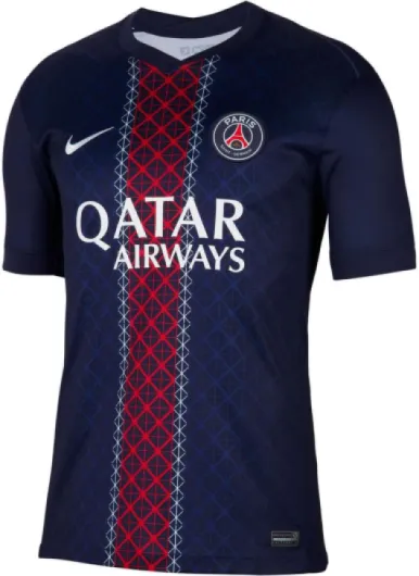 Nike Paris Saint-Germain Dri-fit Jersey SS Stadium Home T-Shirt Unisex Enfant (Lot de 1) 152-158 Bleu Marine Minuit/Blanc