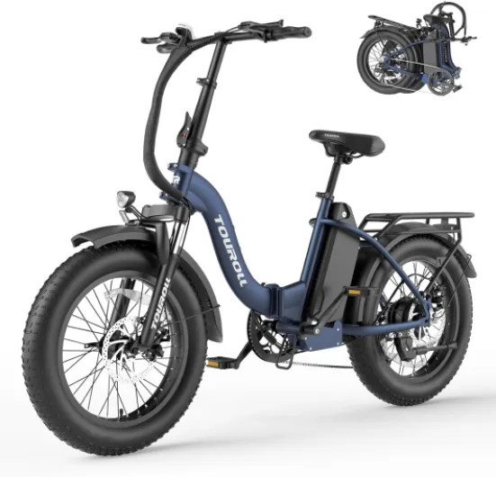 S2 Vélo Électrique Pliable, Gros Pneu Tout-Terrain 20"×4.0" Fat Tire, Batterie 48V 15AH Autonomie 150KM, VTT Électrique Adulte Homme, Fat Bike Electrique 7 Vitesses