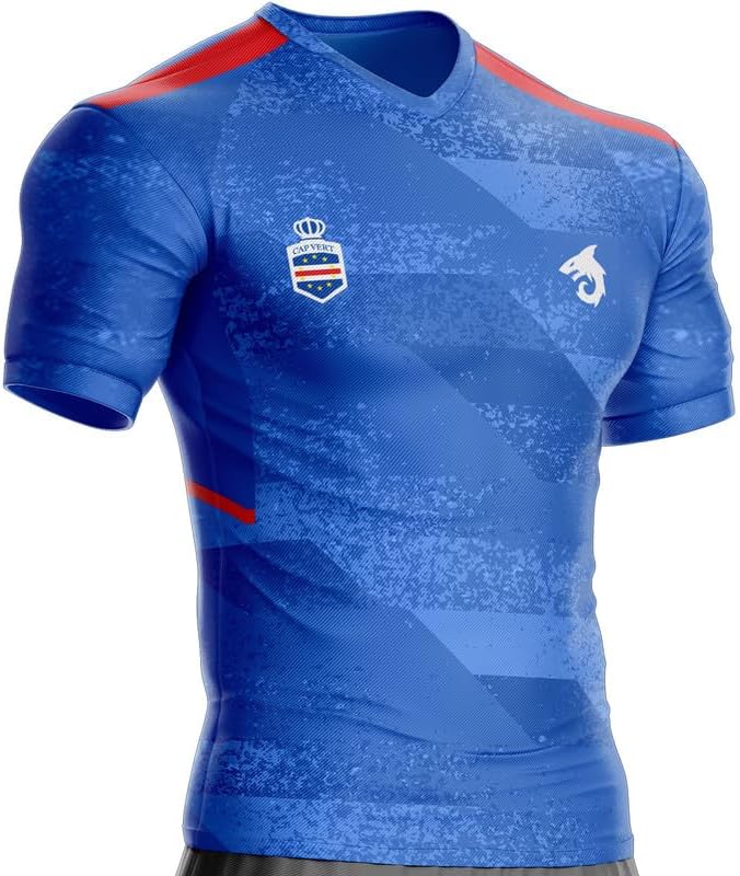 Maillot Cap Vert CV-412 Football, Cadeau, Drapeau XXL Bleu