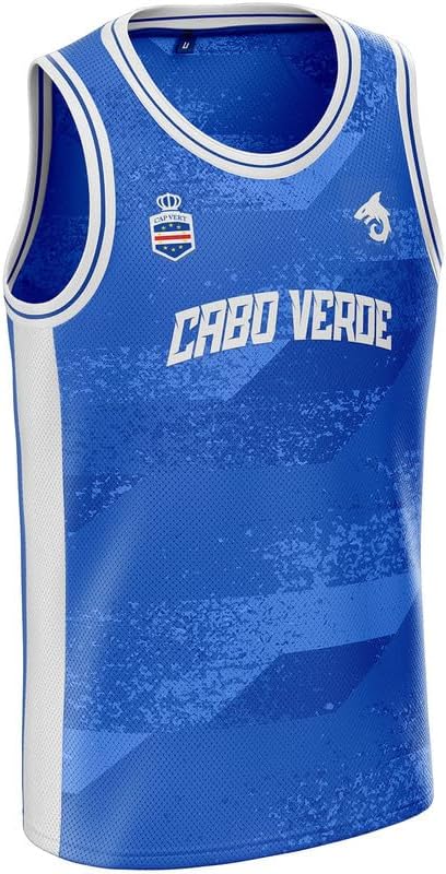 Maillot Cap Vert basket CV-14 cabo verde Bleu TG