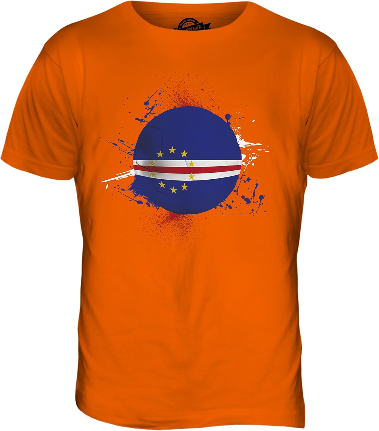 Candymix Cap-Vert Football T-Shirt Homme XXL Orange