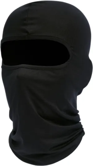 Fuinloth Cagoule Moto Automne-Hiver Balaclava, Masque de Ski Respirant pour Hommes et Femmes Taille unique Noir