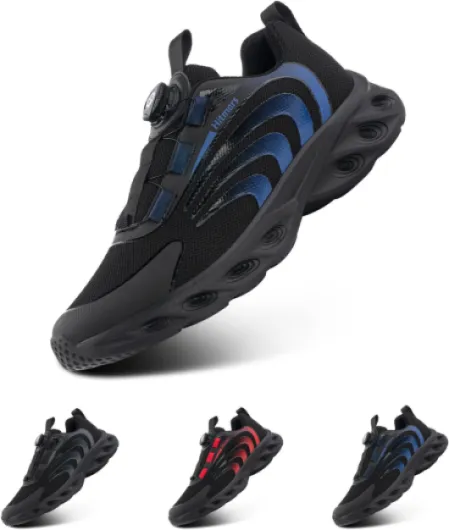 Baskets Homme Chaussures de Sport Running Sneaker Air Chaussures de Course Chaussures de Marche Chaussures de Running Jogging Fitness Gym Outdoor Noir Bleu EU 39-47 Bleu J01 43 EU