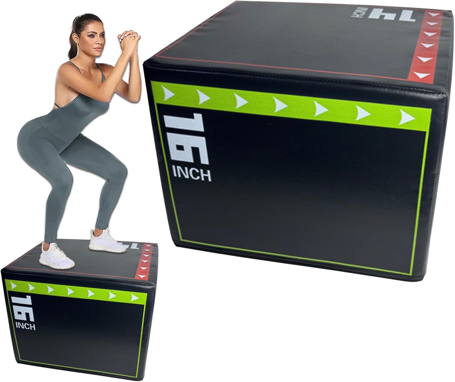Jump Box - Boîte de Saut - 40 x 30 x 35 cm - antidérapante - Charge maximale : 300 kg - Boîte Step-Up résistante aux Chocs et antidérapante pour Exercices, équipement d'entraînement pour la
