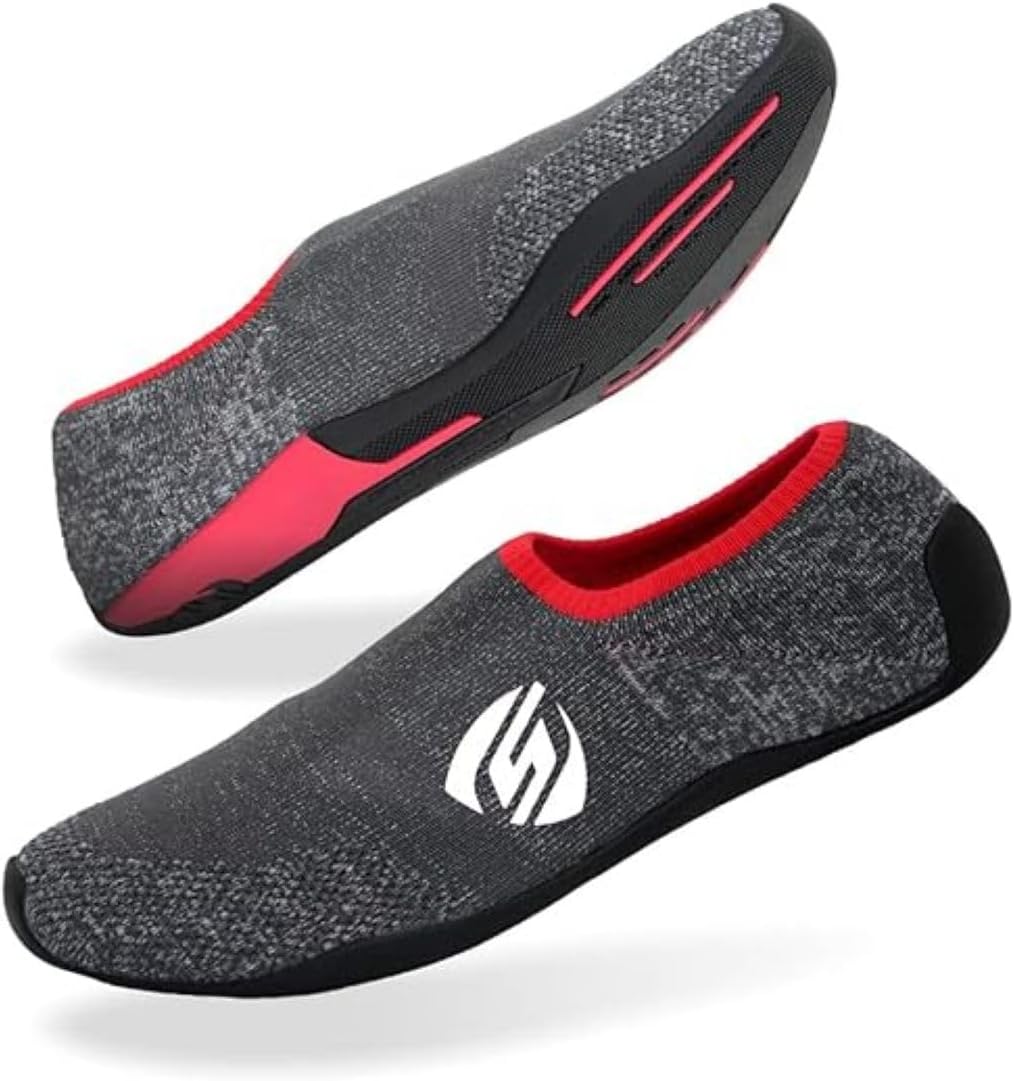 STRASSE Chaussures de course Sim - Semelle légère et fine pour un contrôle maximal de la pédale - Confortable pour tous les jeux de course et plateformes SIM - Grip antidérapant, ajustement respirant X-Small Rouge