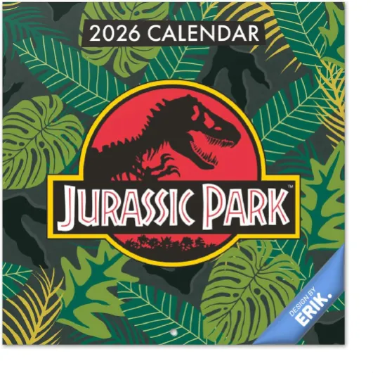 Calendrier Mural 2026 Jurassic Park - Calendrier Mensuel 2026-30x60cm - De Janvier à Décembre