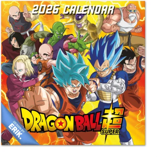 Calendrier Mural 2026 Dragon Ball - Calendrier Mensuel 2026-30x60cm - De Janvier à Décembre
