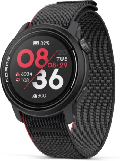 COROS PACE 3 GPS Sport Watch –Lightweight, Comfortable Running Watch, 17-Day Battery Life, Accurate GPS, Heart Rate Monitor, Navigation, Sleep Tracking, Training Plan, Run, Bike, and Ski- Black Nylon Nylon Band Ink Nylon