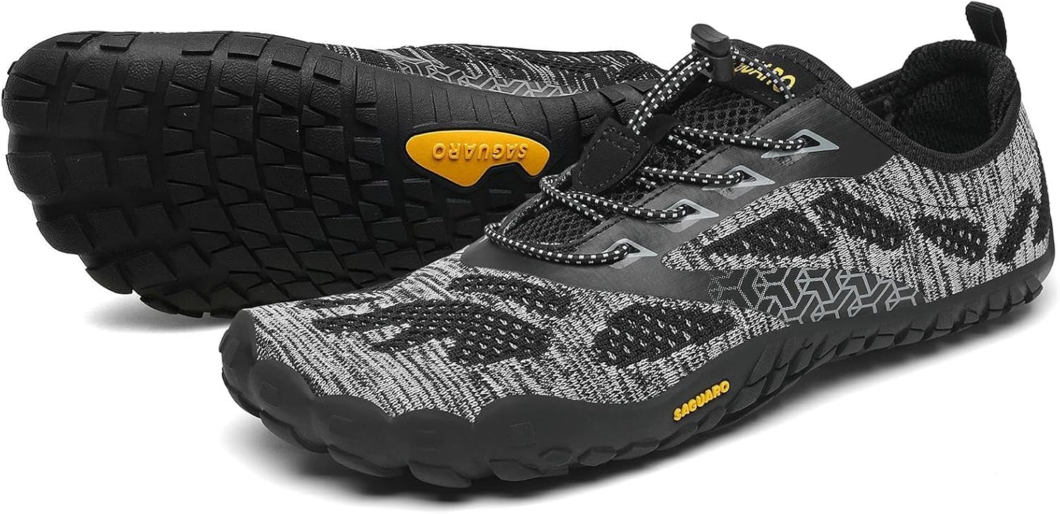Chaussures de Trail Running Homme Femme Chaussures Minimalistes Chaussures de Sport Outdoor & Indoor Gym Fitness Randonnée Escalade Marche Barefoot Shoes Chaussures Aquatiques 41 EU Noir Onyx