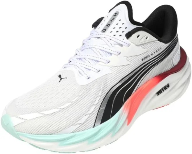 Velocity Nitro 4 HYROX 311911 Chaussures de course pour homme 44.5 EU Hyrox Blanc Rouge