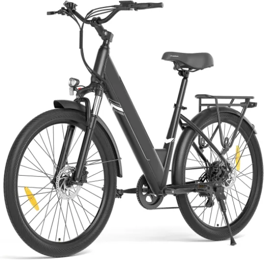 Vélo électrique J1 Pro, Vélo Électrique Adulte 100km Autonomie, Freins Disque Hydraulique, Batterie 36V 15.6Ah Amovible, 250W VTC Electrique Homme Femme