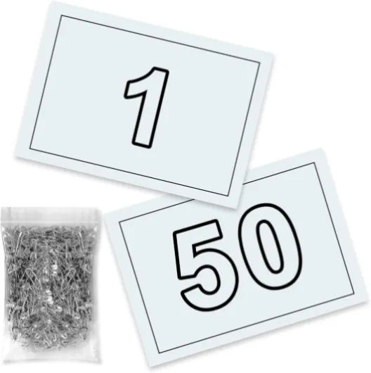 Dossard Course à Pied - Dossard Enfant et Adultes - Papier Pretex 90g A5 (21x15 cm) - avec Épingles de Sécurité - Haute Visibilité - Running et Athlétisme 1 - 50