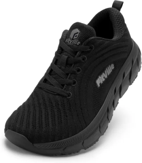 Chaussures de Running Homme Extra Larges Baskets Légères Jogging Sport Respirantes Chaussure de Marche pour Intérieur Extérieur Noir 46 EU Large