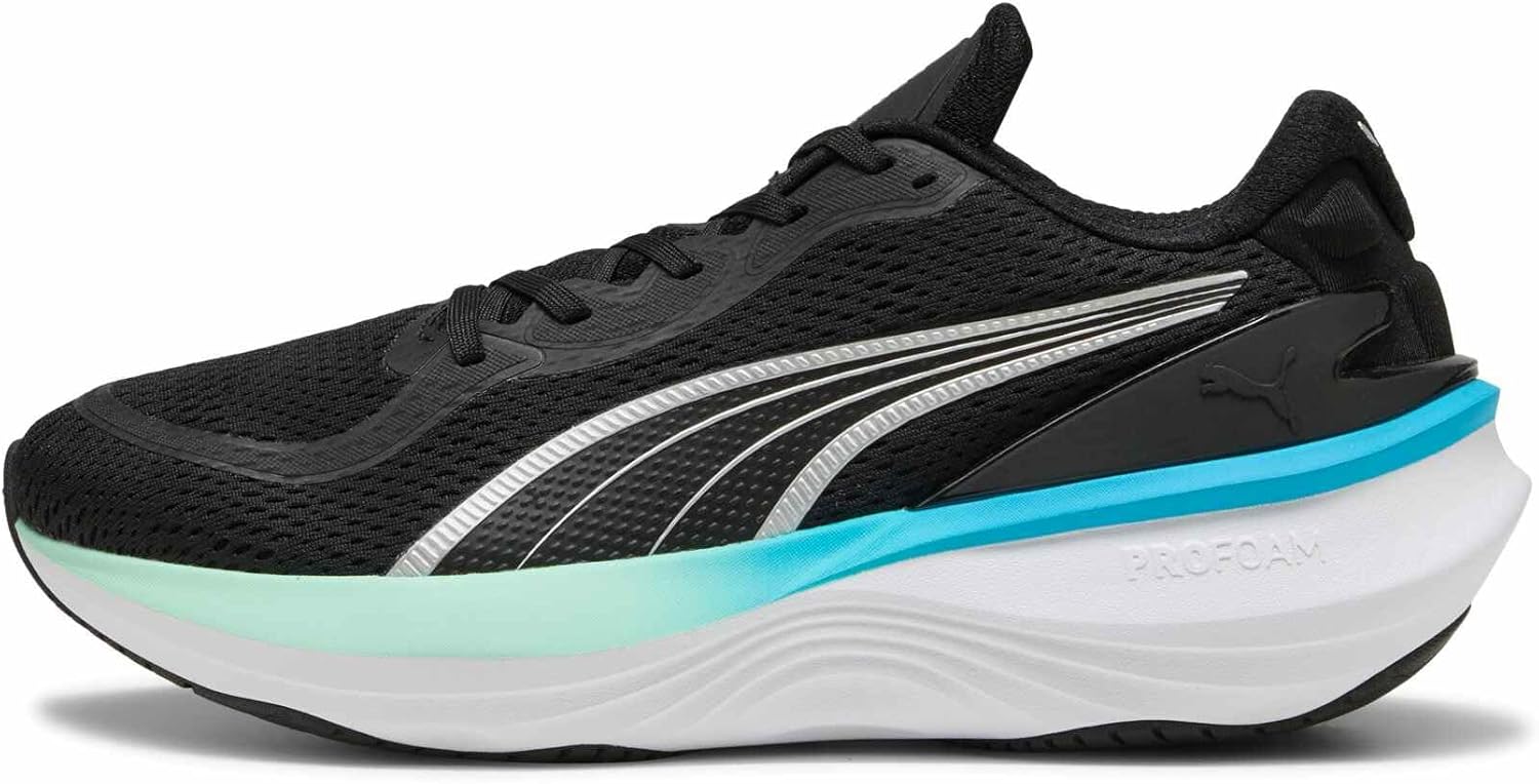 Scend Pro 2 Chaussure de Course sur routeMixte 43 EU Puma Black Mint Melt Speed Blue