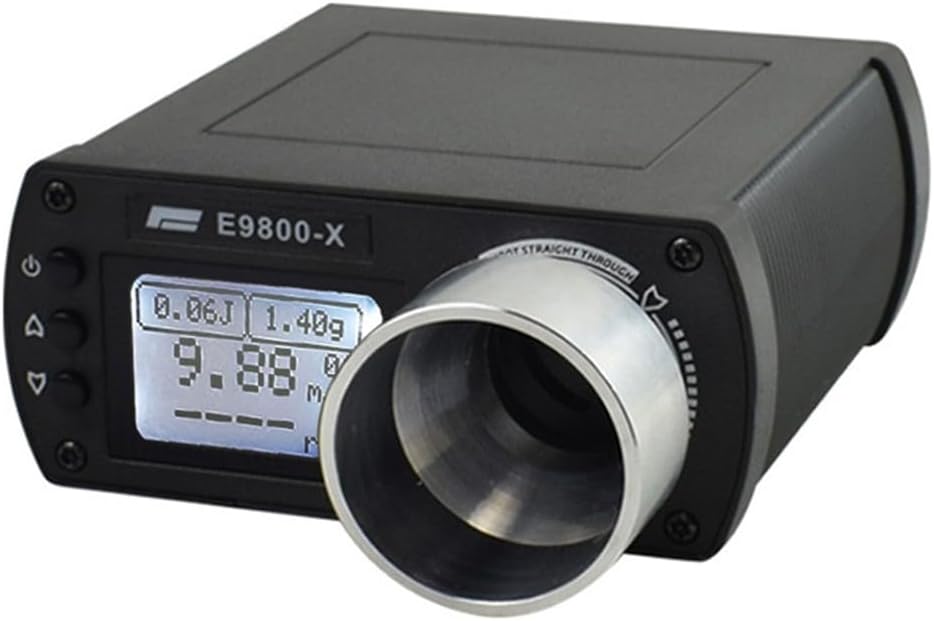 Analyseur de performance avec lectures précises de la vitesse de prise de vue, de l'énergie et de la distance (noir)