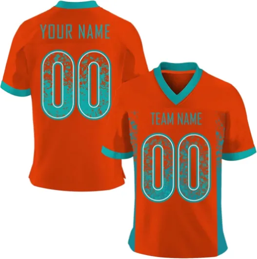 Maillot Football Americain Personnalisé, Maillot Foot Personnalisé Adulte avec Nom Et Numéro De L'équipe, Vêtements De Football Américain Homme Et Femme T Shirt Sport Personnalisable Séchage Rapide Rouge S