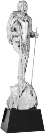 Trophées Trophée Randonnée Alpinisme Trophée du Championnat De Compétition De Cross-Country d'escalade en Plein Air Trophée d'honneur De L'alpiniste Coupes (Color : Silver, S : 8 * 28cm) 8*28cm Silver
