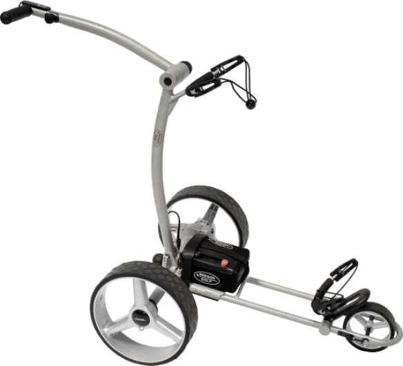 Chariot de Golf électrique GT-X400 Pro Gris Argenté avec Batterie Lithium 18 Ah
