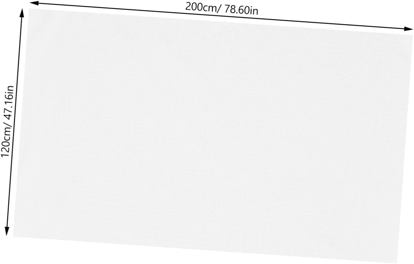 Tapis Intérieur Antidérapant Tissu Mesh Tapis Extensible pour Chambre et Salon Facile à Nettoyer Blanc Size1