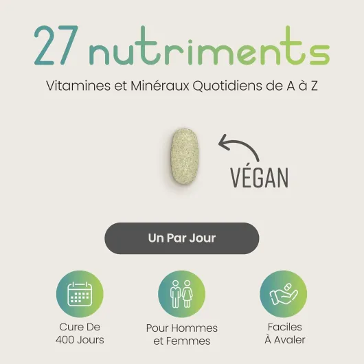 Multivitamines et Minéraux 400 Comprimés Multivitamines Femme/Homme, Complement Alimentaire Vitamine Fatigue Intense, Immunité Adulte, Cure Vitamine Adulte Vitamines Minéraux et Compléments VitaBright