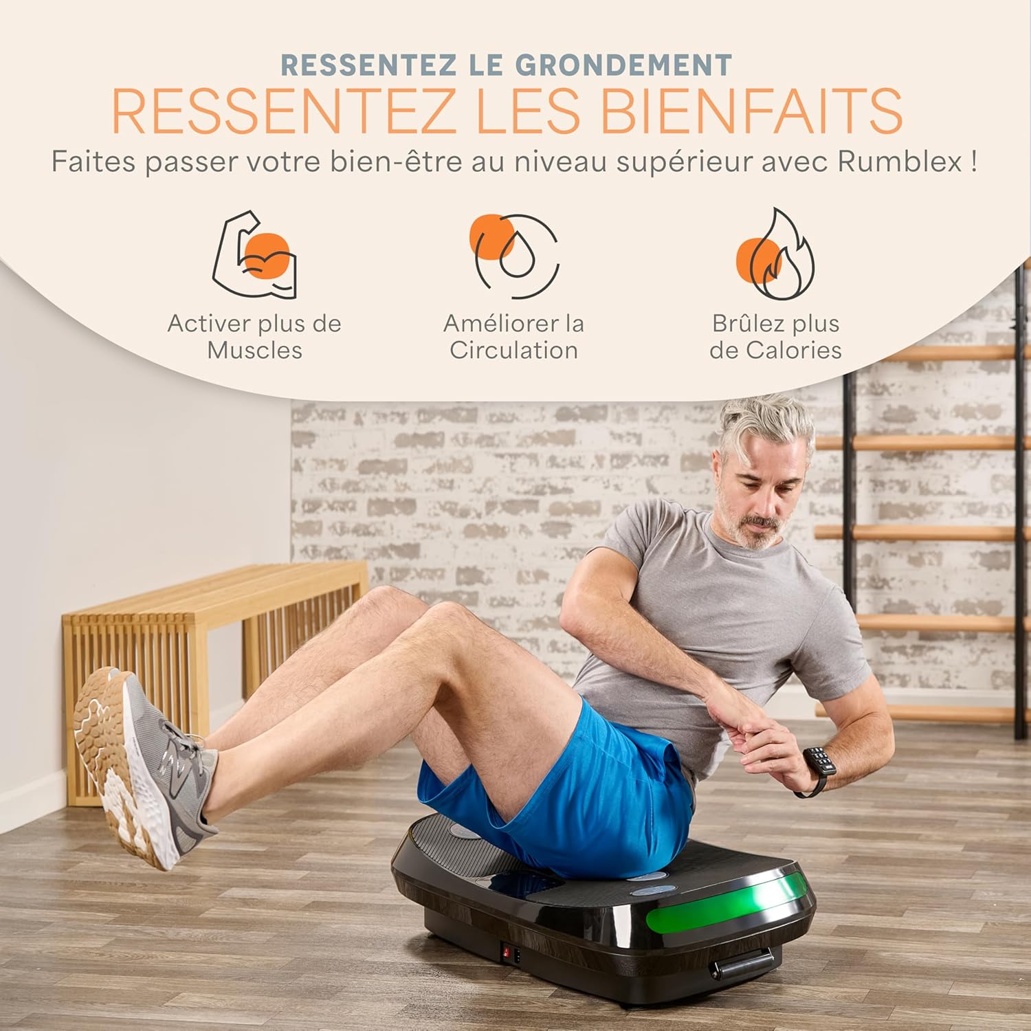LifePro Appareil d'exercice à Plateforme vibrante 3D – Double Moteur, Plate-Forme de Vibration rectiligne + Mouvement 3D, Machine vibrante pour Le Fitness, la Perte de Graisse et de Poids,