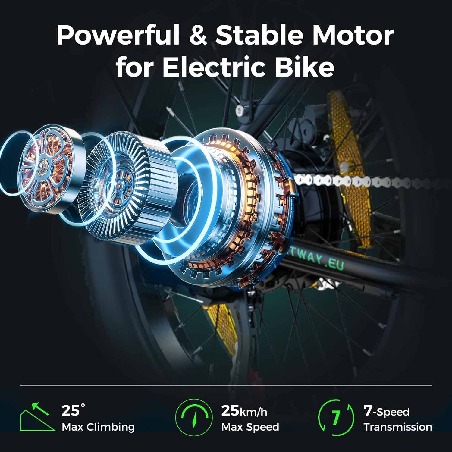 Velo Electrique Pliable,20" Gros Pneus Bike Electrique,vélos électriques 36V 12Ah/48V 15Ah Batterie au Lithium Amovible,Moteur 250W,Pédalage Assisté,Adulte Unisexe,Autonomie 35-90km/45-100km Noir+vert 36V 12AH/3,0 Pneu