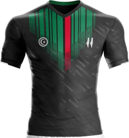 Maillot Palestine Football PL-146 Tshirt Foot, Homme et Mixte, Pull, Flag, Drapeau Palestine L Noir