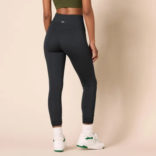 Legging de sport long à taille haute modelant (existe en grandes tailles) Femme XXL Noir