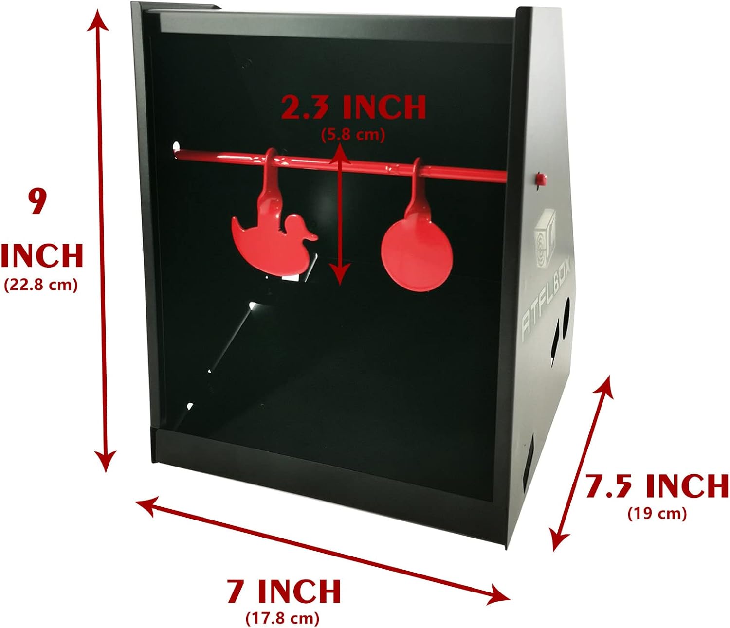 Piège à Cible pour Pistolet BB 17.8 x 22.9 cm avec Cible en Papier 10-20 pièces et cibles de tir rotatives pour Airsoft, Pistolet BB, Fusil A-target And Papers