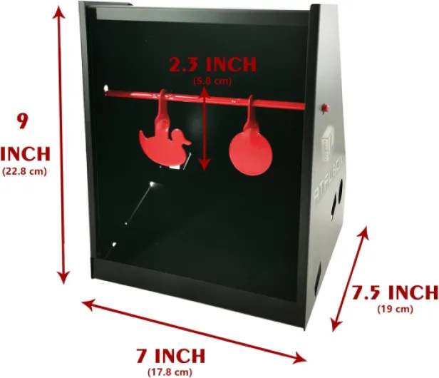 Piège à Cible pour Pistolet BB 17.8 x 22.9 cm avec Cible en Papier 10-20 pièces et cibles de tir rotatives pour Airsoft, Pistolet BB, Fusil A-target And Papers