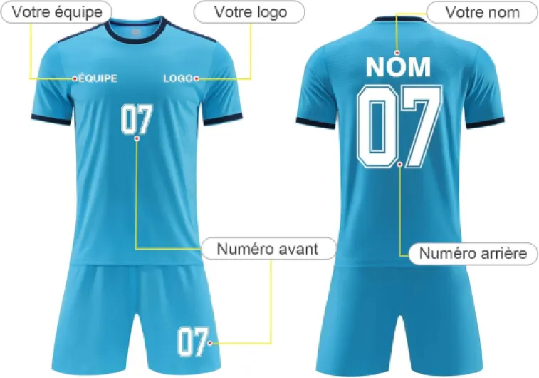 Maillot Football Personnalisé Enfant Adulte Maillot de Foot Simple sans Flocage Ensemble Foot Taille unique Rose