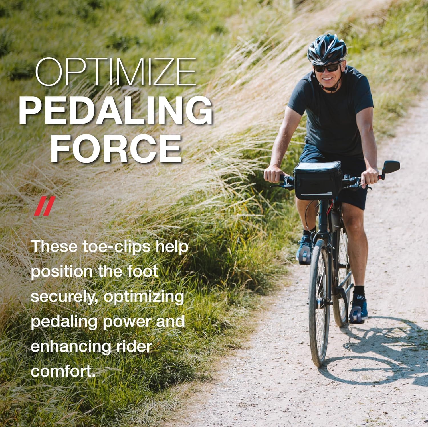 Toe-Clips 45 Cale-Pieds Sans Courroie Cyclisme S/M