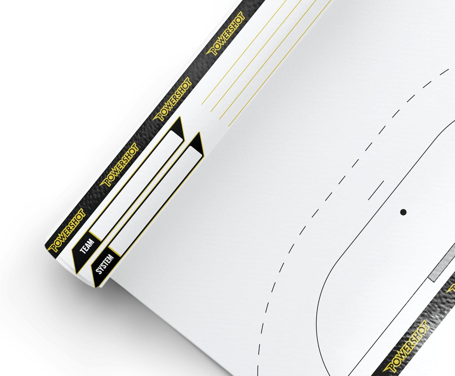 Netsportique Rouleau Feuille Tactique Handball - Terrain Entier - Feuille vestiaire Handball