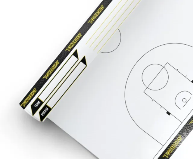 Netsportique Rouleau Feuille Tactique Basket - Terrain Entier - Feuille vestiaire Basket