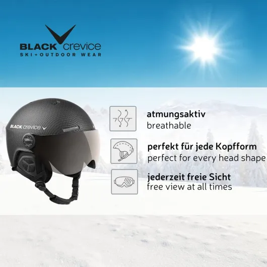 Casque de Ski pour Adulte Gstaad M/L Noir