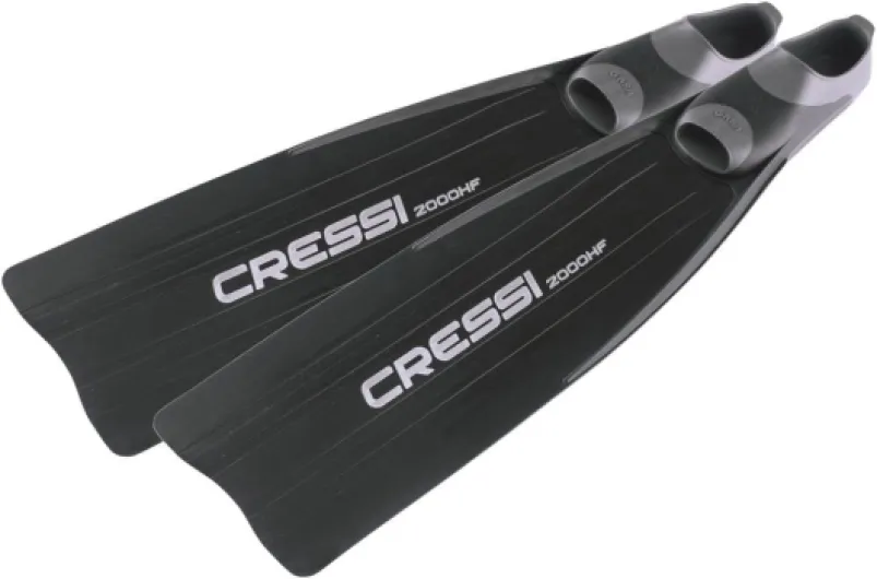 Cressi Gara 2000 HF Palme Apnée/Chasse Sous-marine (Made in Italy) Noir 42/43 Noir