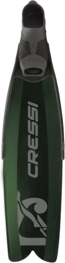 CRESSI Gara Modular Boost Fins Green - Palme Longue Idéale pour la Plongée en Apnée et la Chasse sous-Marine de Niveau Intermédiaire et Avancé, Vert/Noir, Unisexe Adulte 38/39