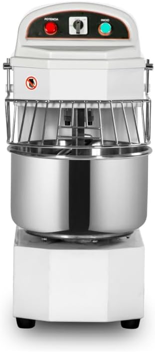 Pétrin à Pâte Professionnel – Cuve Fixe 30 L – 19 kg de Pâte – Monophasé 230 V – Construction Robuste en Fonte et Inox