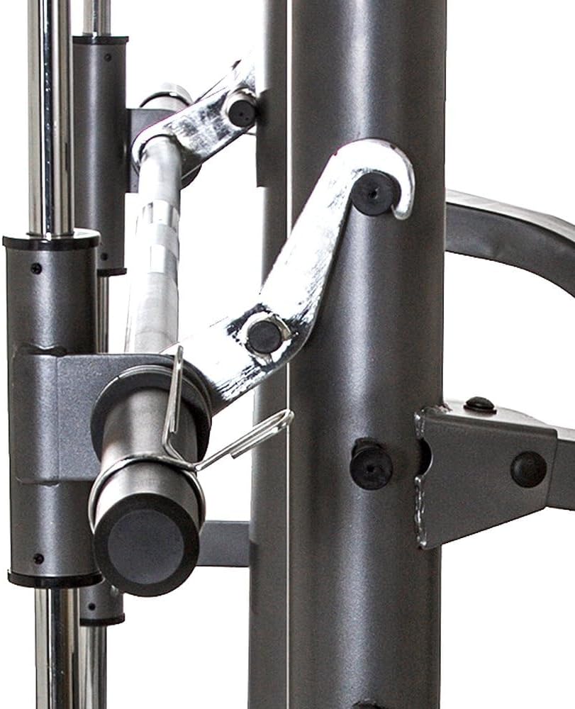MWB1282 Platinum, Rack à Squat avec Barre guidée Smith, Banc de Musculation avec Leg Extension, Cage de Musculation Multifonction avec poulies Haute et Basse, Barre EZ Pulldown