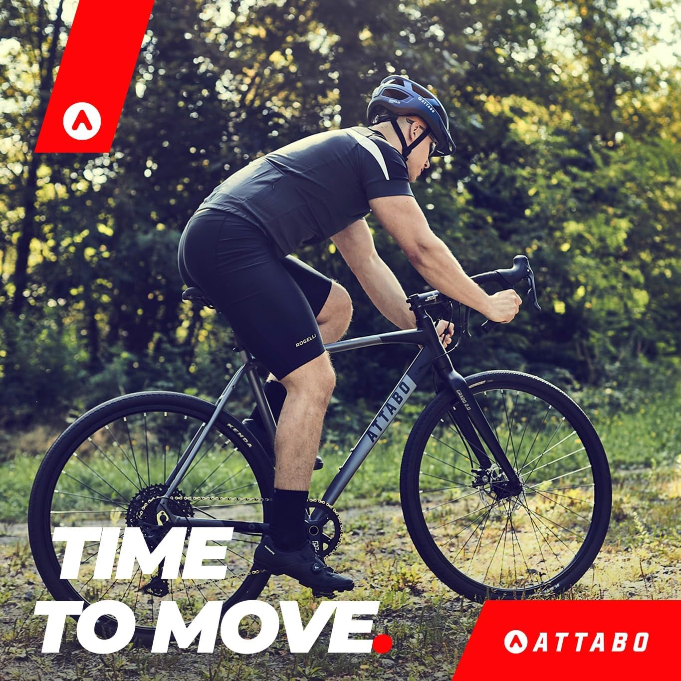 ATTABO Gravel Bike GRADO 2.0 avec Cadre en Aluminium 52-56 cm Guidon Ergonomique Frein à Disque mécanique TEKTRO vélo avec Roues de 28" avec Accessoires Selle réglable 10 Vitesses Gris 54 cm