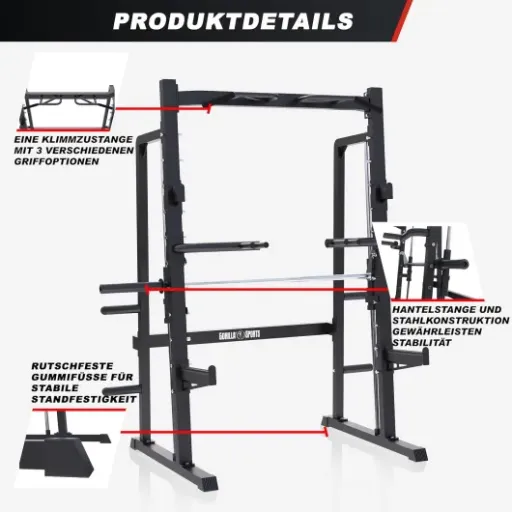 Test Gorilla Sports Smith Machine : la cage guidée simple qui fait le job à la maison
