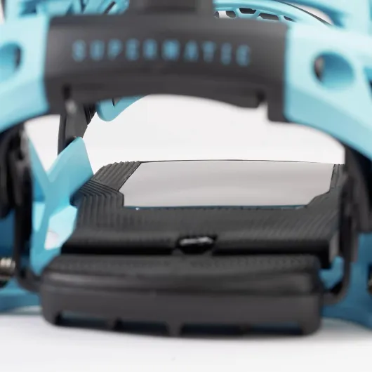 Fixations de Snowboard Nidecker OG Supermatic - Système d’Ouverture Automatique avec Spoiler inclinable L (EU 41.5 - 44.0 / UK 7.5 - 9.5) Esape Cyan 2025