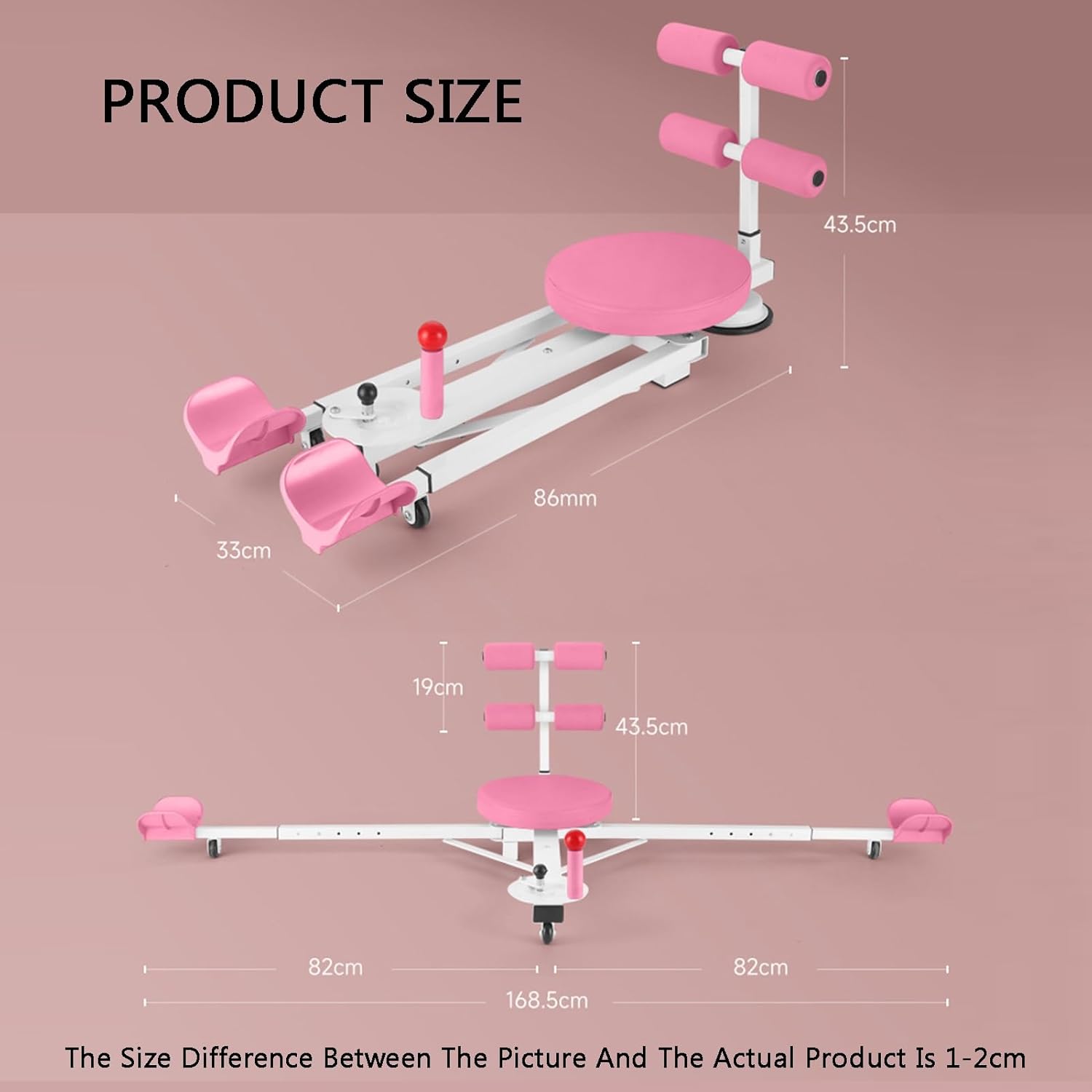 Civière De Jambe Professionnelle, Machine Fendue Réglable De 0 À 180 ° for Plus De Flexibilité, Machine De Presse De Jambe De 440lb, for La Gymnastique À Domicile Et Le Fitness Color1